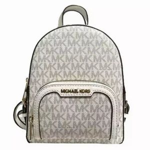 New Michael Kors Jaycee Extra-Small Convertible Backpack Light Cream Multi